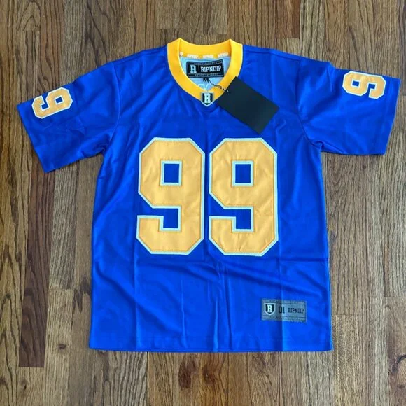 RIPNDIP LA Football Jersey Blue Size Small NWT - Picture 2 of 7